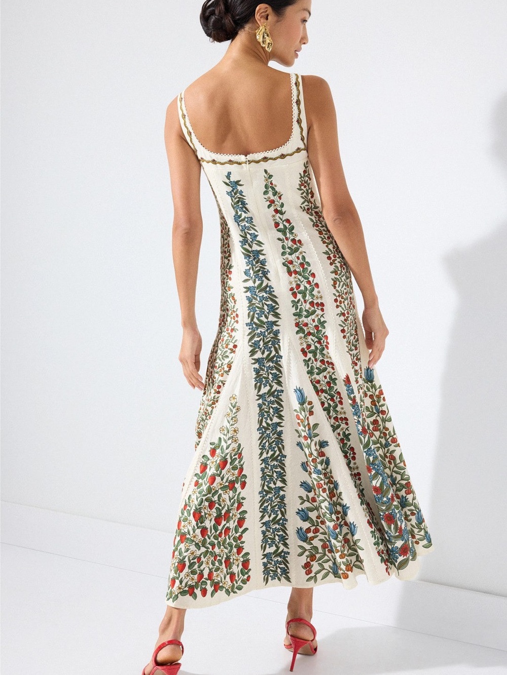 Farm Rio Fruit Beauty Off-White Maxi Dress - NWT! - Picture 4 of 14